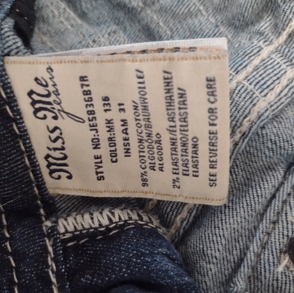 NWOT MISS ME JE5836B7R BOOTCUT SIZE 28 WITH BLING 💞💞💞💞 - Picture 8 of 15